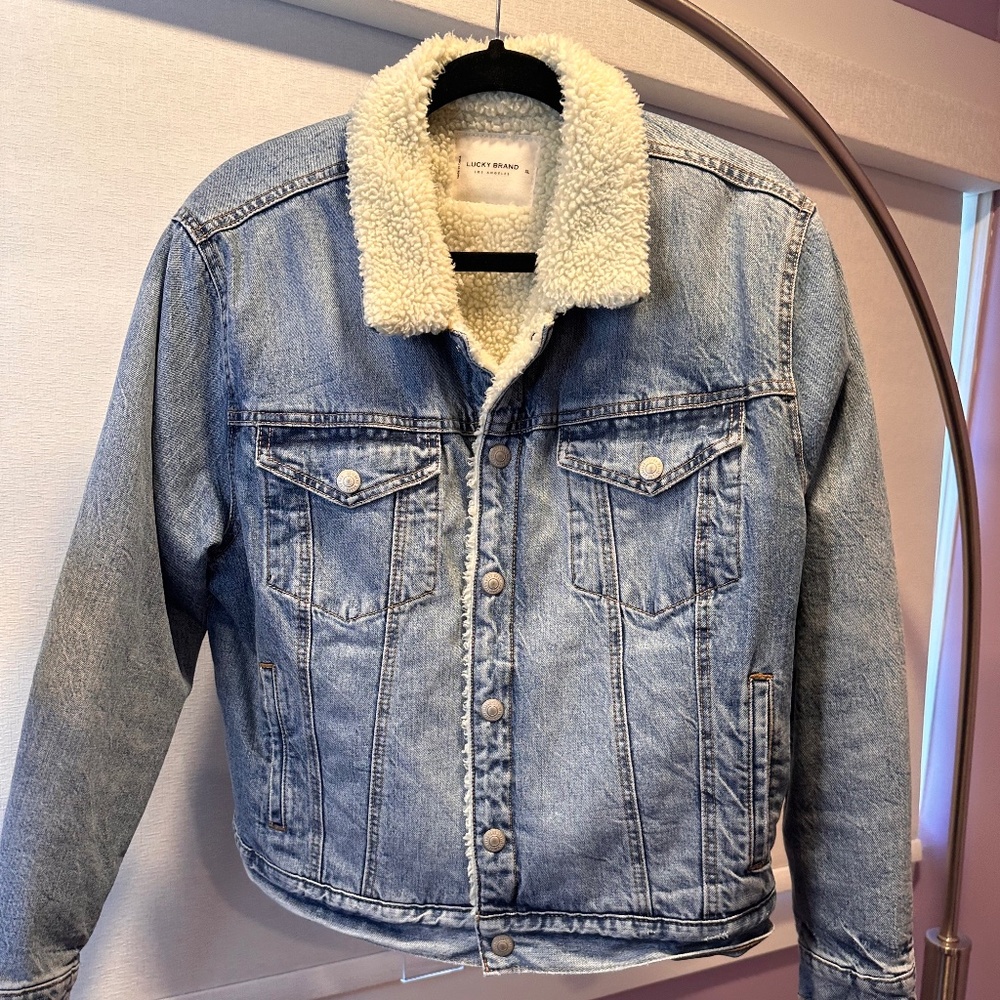 Lucky Brand Sherpa Lined Denim Jacket